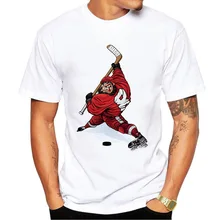 Новые летние Эволюция хоккейный игрок Молодежный топ Клуб футболка для мужчин с короткими рукавами