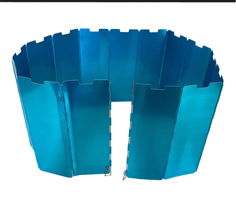 Brisas de Acampamento ao ar Livre de Alumínio Escudos de Alta Prova de Vento Caminhadas ao ar 128 cm 24 cm Eficiência Térmica à Livre Pesca Fogo Euipment 8 128 cm * 24 cm alta eficiência