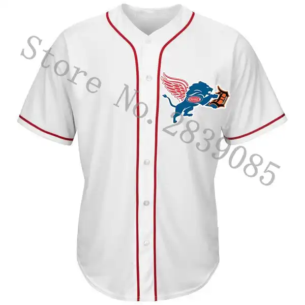 custom red wings jersey