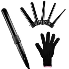 DODO Pro 5 часть сменная машинка для завивки волос керамическая плойка для волос многоразмерная роликовая термостойкая перчатка Набор для укладки