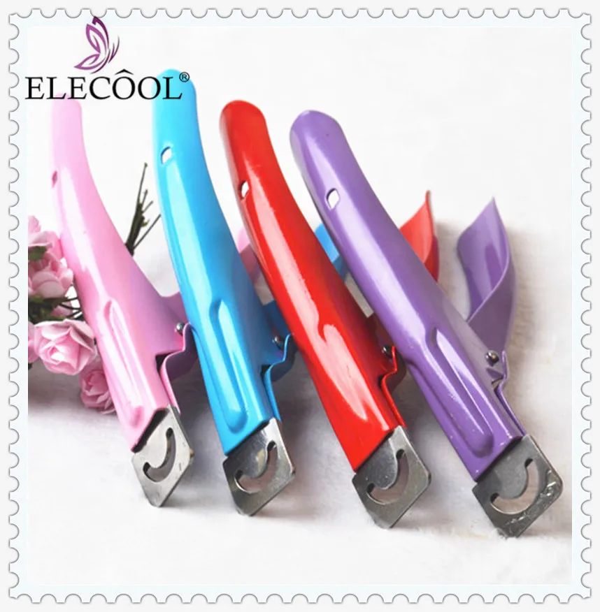 

ELECOOL Professional Stainless Steel Manicure Cutter Clipper Tool Acrylic UV False Fake Nails Tips Manicure Trimmer Scissor Tool