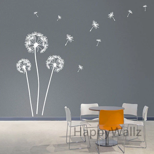 Paardebloem Behang Paardebloem Muursticker Moderne Paardebloem Muurtattoo Vinyl Decoratieve Paardebloem Behang Hot Koop Gratis Verzending F59 - Paardebloem Behang