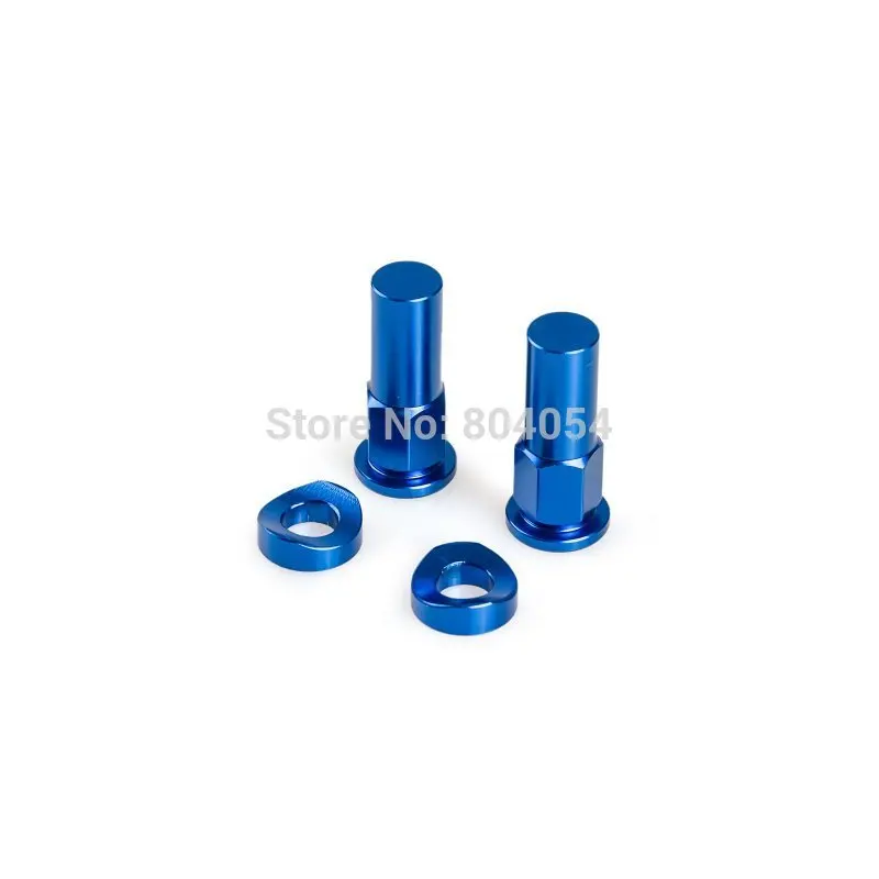 

New Motocross Dirt Bike Rim Blue Rim Lock Nuts Spacer Kit For Yamaha YZ125 250 YZ250F YZ450F WR250 WR426 WR450