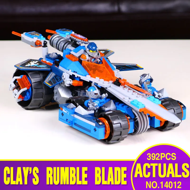 font b LEPIN b font 14012 Nexo Knights Clay s Rumble Blade Axl Combination Marvel