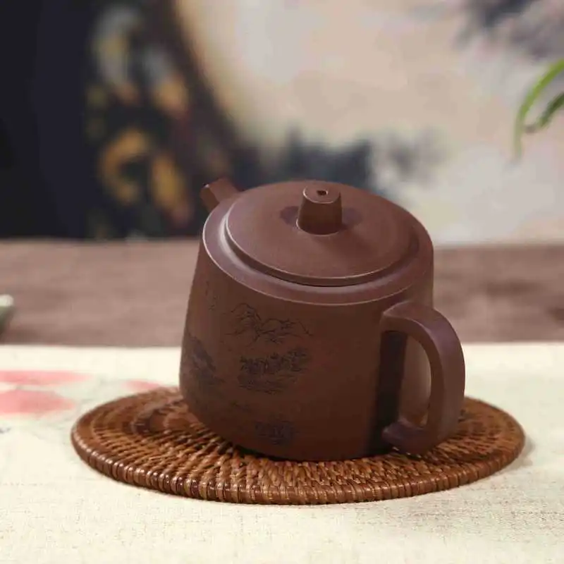 Yixing Teaware Подарочная Настройка фиолетового песочного горшка|Заварники| |