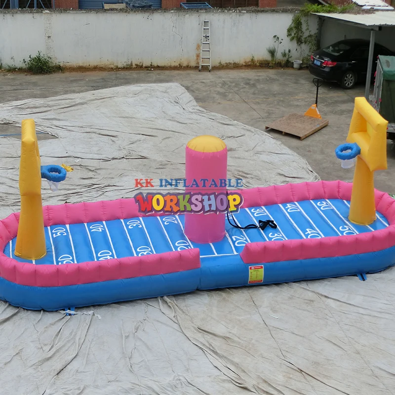 

KK inflatable challenge sport Professional Factory Inflatable Bungee Run with Basketball Hoops Inflatable Bungee Run