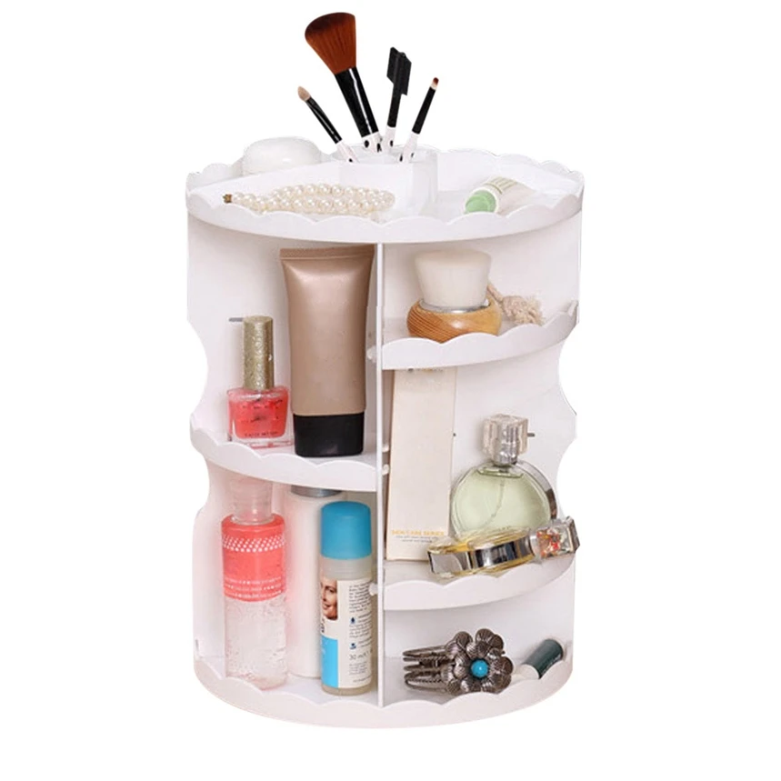 Cosmetic Storage Rack 360 Degree Rotating Cosmetic Display Spinning