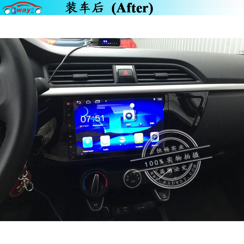 Best HANG XIAN 10.1" Quadcore Android 8.1 Car radio for 2017 KIA K2 car dvd player GPS navigation car multimedia 3