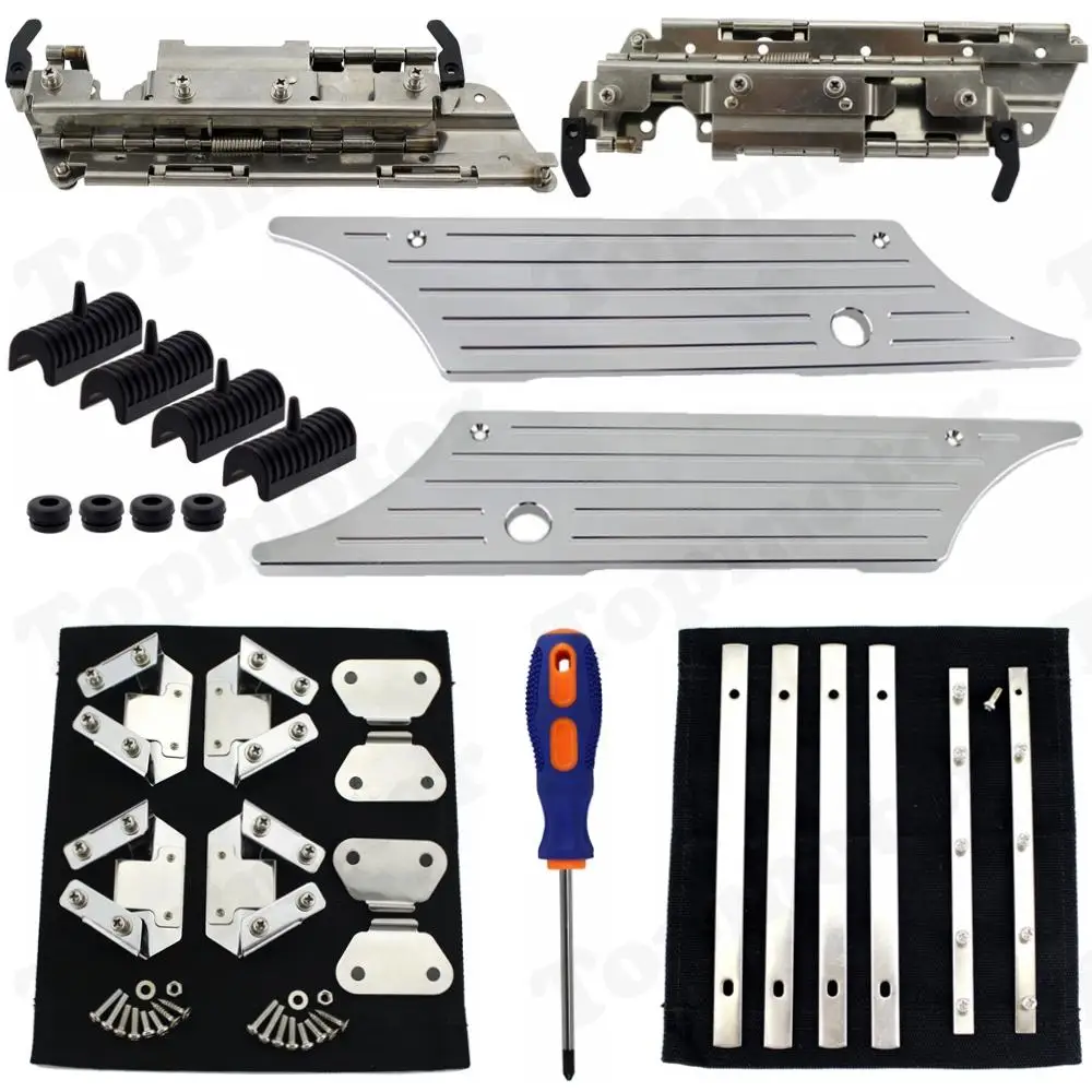 Hard bag Saddlebag Hardware Latch Hinge Kit For Harley Road King Road Glide Street Glide Electra Glide FLHX FLHT FLHR 94-12 Hard bag Saddlebag Hardware Latch Hinge Kit For Harley Road King Road Glide Street Glide Electra Glide FLHX FLHT FLHR 94-12