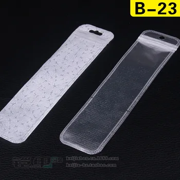 

B-23 2000pcs Clear plastic packaging bag for headset/USB accessories retail packing PVC CPP bag for Galaxy S7edge accessories