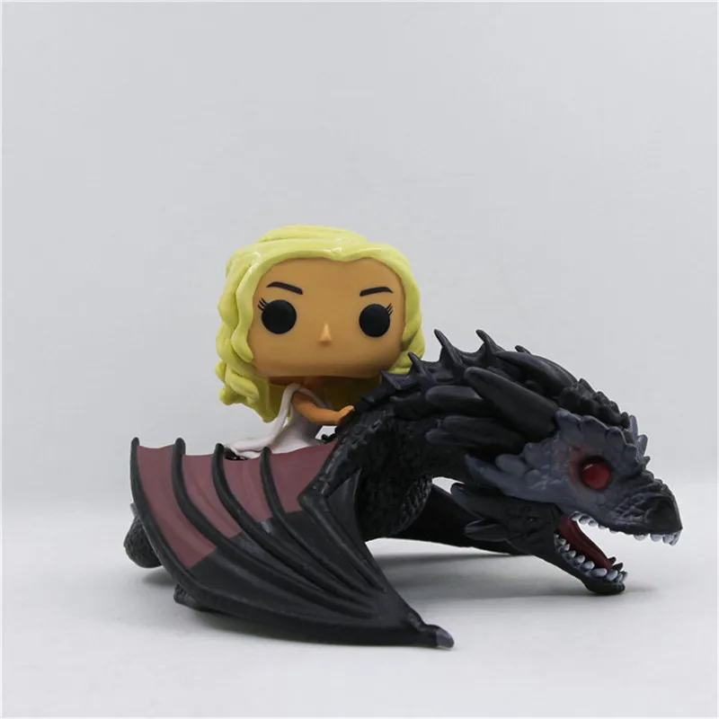 Game Of Thrones Daenerys Riding Dragon Action Figure Toys Moive Figuras Dolls Gift 21 x 12cm (1)