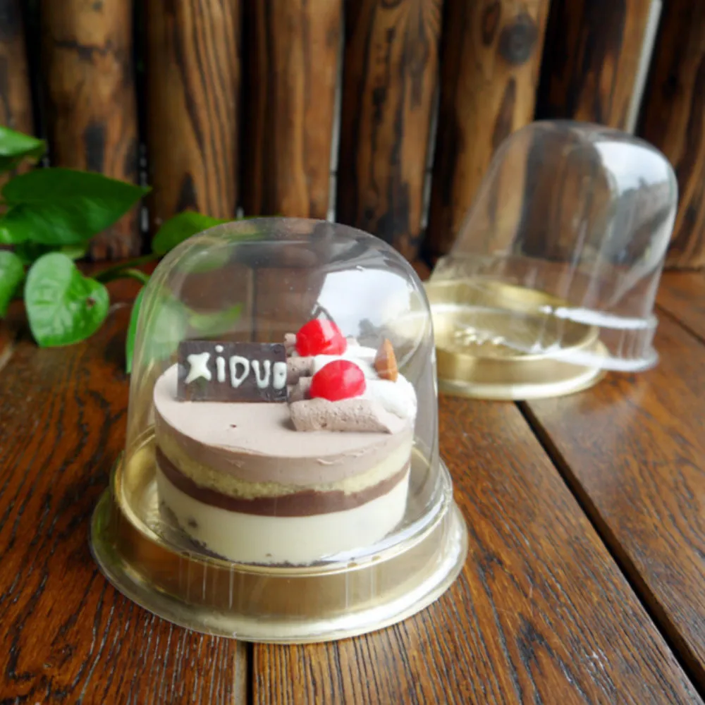 Clear Golden Cake Box Transparent Round Mousse Plastic ... Clear Golden Cake Box Transparent Round Mousse Plastic ...