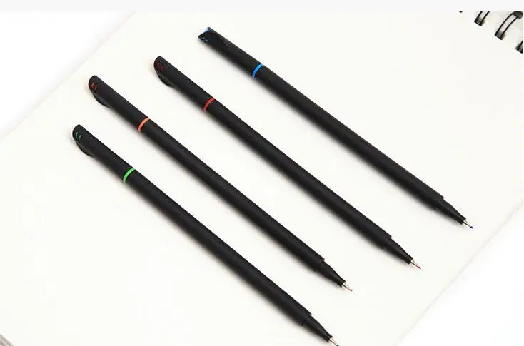 12 шт./компл. Творческий 0.4 мм ручки тончайший маркером на водной основе Ассорти чернила искусство рисования для детей граффити молния
