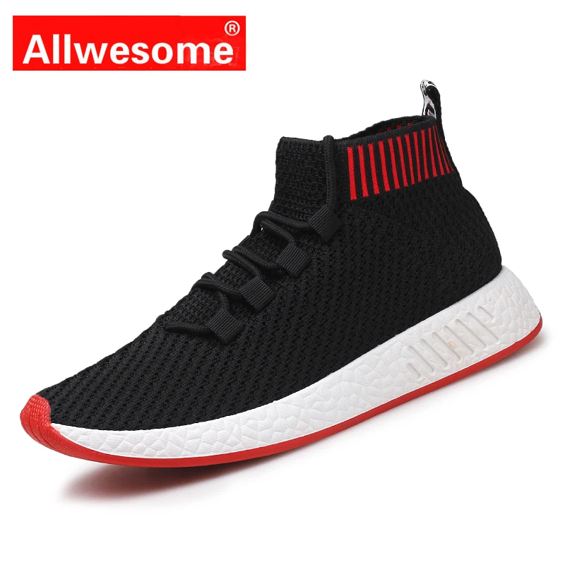 

Allwesome Basket Sneakers Ultra Boost Men Knit Upper Schuhe Breathable Human Race Black Shoes Male Casual Bambas Hombre