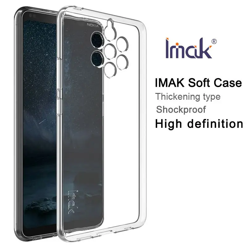 IMAK For Nokia 9 PureView Case Clear Soft TPU Cover TA-1082 TA-1087 Shockproof Protective Shield |