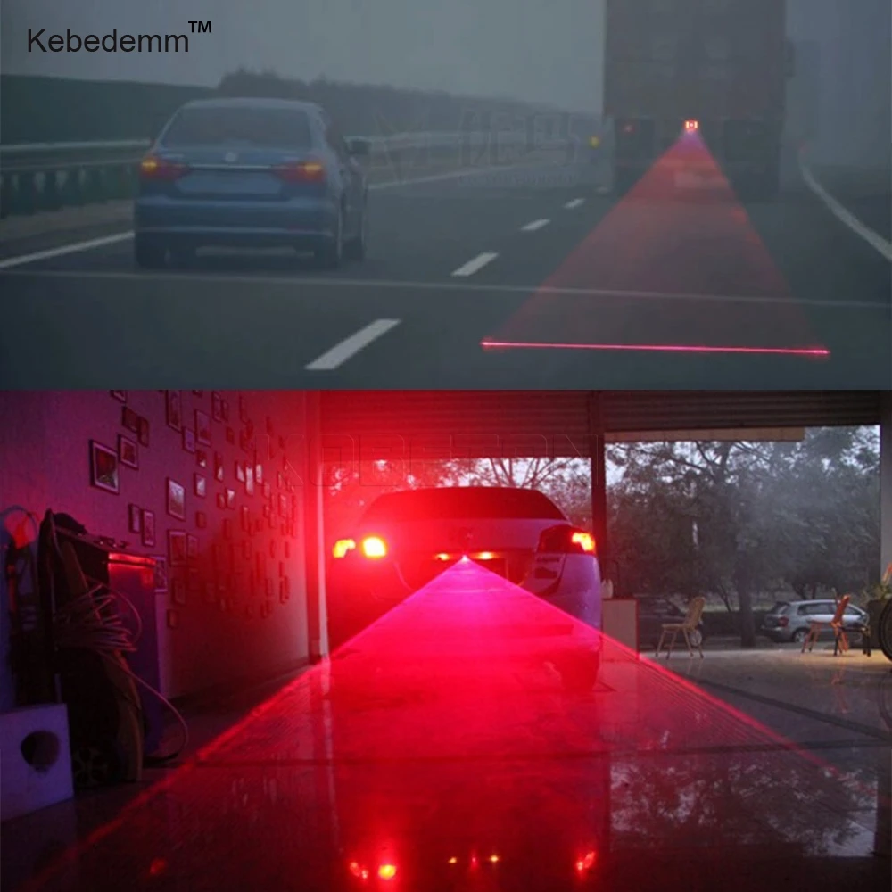 Kebedemm универсальные автомобильные лазерные Противотуманные фары 12-24 в задние