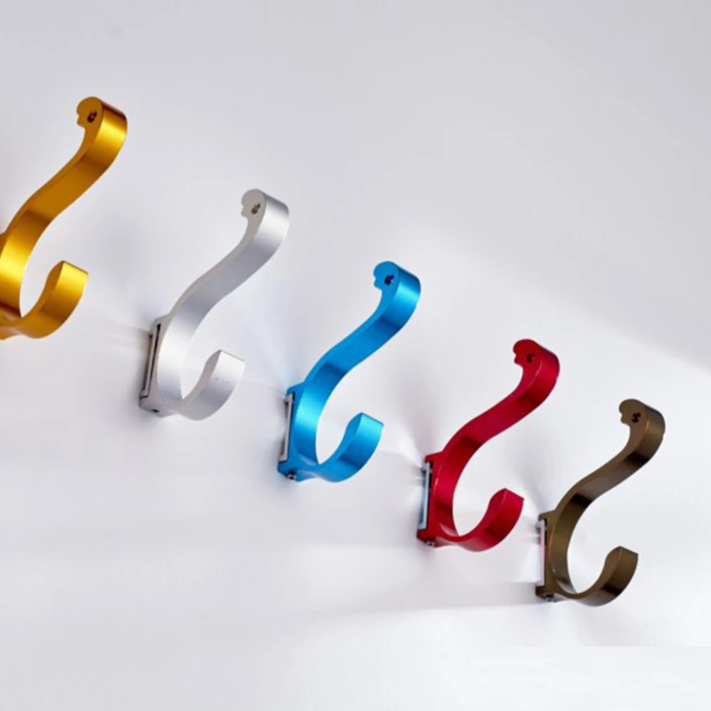 Современные износостойкие настенные крючки Алюминиевые крючки для пальто потайная настенная вешалка органайзер для хранения для ванной комнаты