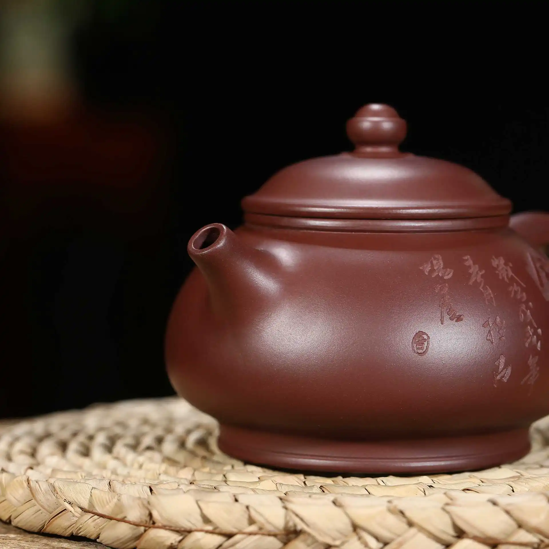 Полностью сырой металлический пурпурный чернила для печати пломб Kong Pan Pot крошечные династии Shang причина кусок поколения волос