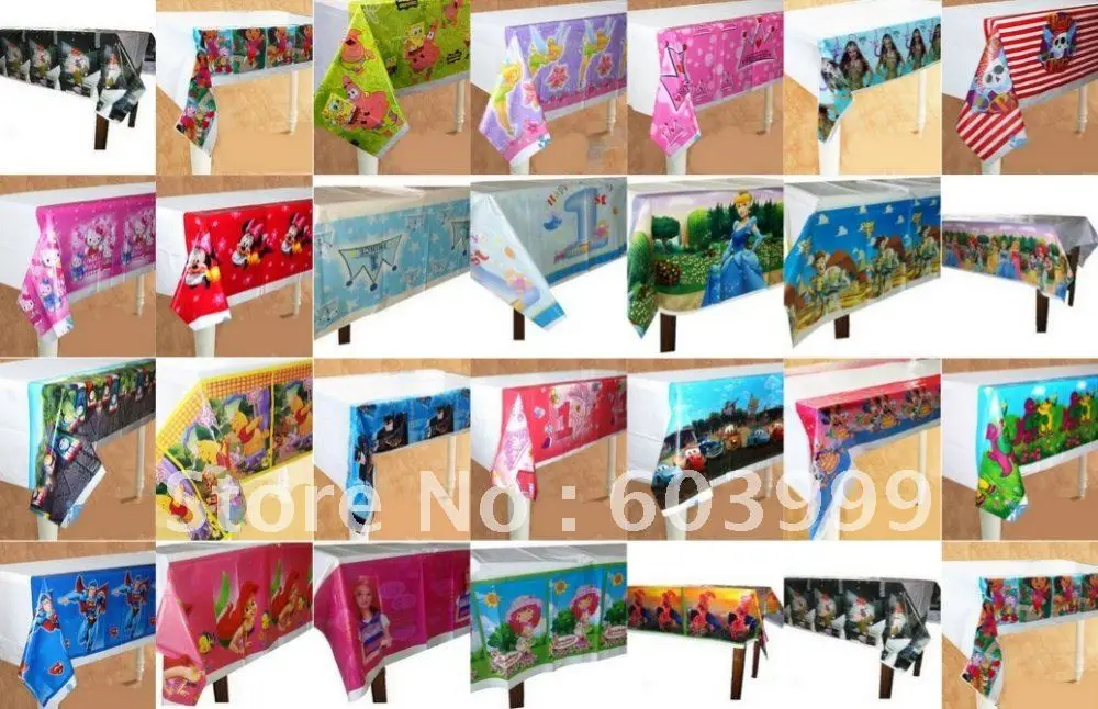 20 X Fairies Tinkerbell Party Supplies Purple Table Cloth