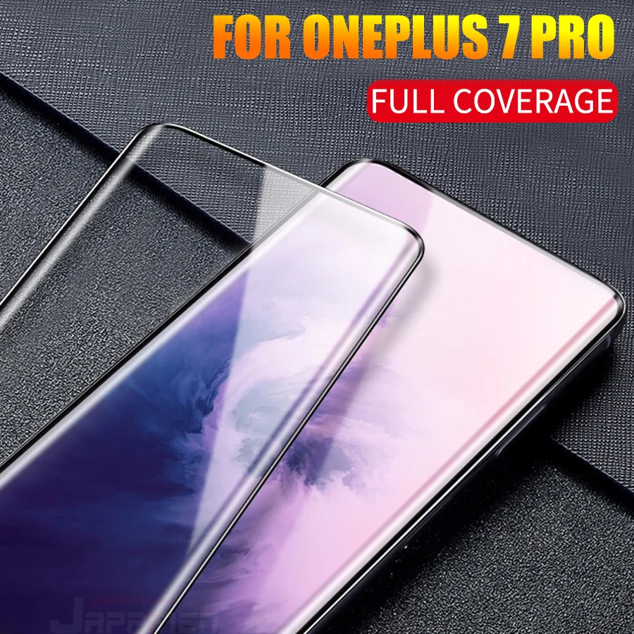 

20D Full Cover Tempered Glass On the For Oneplus 7 Pro Protective Glass For Oneplus 7 Pro Screen Protector Protective Film