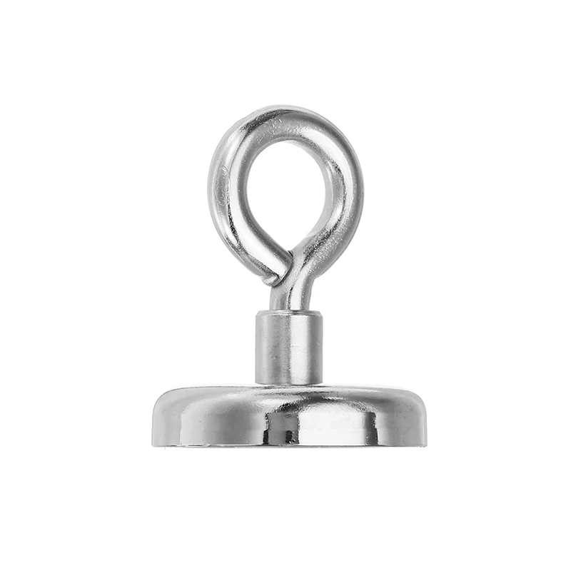 

48mmx60mm 81kg Neodymium Recovery Magnet Metal Detector Claw Hook Magnet New