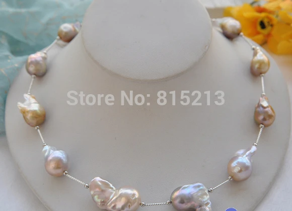 

ddh001469 lavender baroque KESHI REBORN PEARL GOLDEN NECKLACE