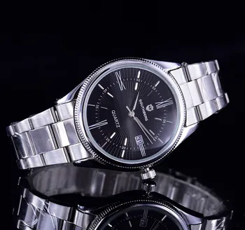 

SOUTHBERG Luxury Brand Strap Analog Display Date Men's Quartz Watch Casual Watch Men Watches relogio masculino