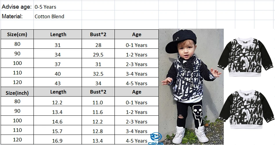 Новые повседневные толстовки для маленьких мальчиков черно-белые топы для маленьких мальчиков и девочек, свитер весенне-осенняя верхняя одежда для малышей хлопковая одежда