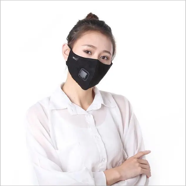 pm2.5 пыли и анти-туман маска с дыхательный клапан KN95 уровень унисекс для верховой езды защитная маска