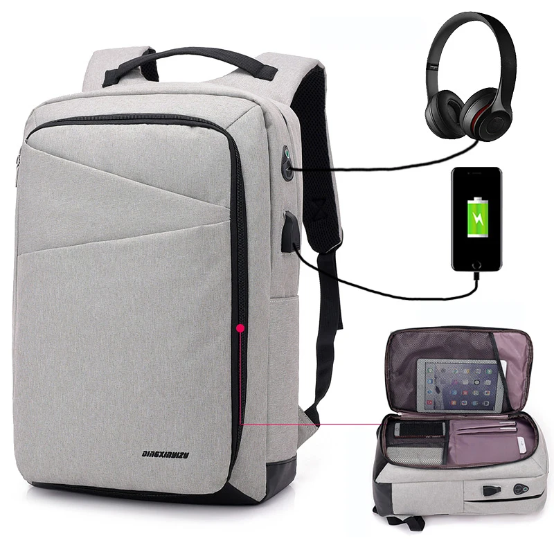 

Multifunction Anti-theft 15 15.6" inch Laptop Backpack USB Charging Waterproof Business Travel Back Pack Boys School Bagpacks