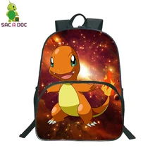 Покемон чармандер галактика Вселенная Космос Рюкзак Детские Школьные сумки ежедневный рюкзак для женщин и мужчин для отдыха дорожные сумки на плечо