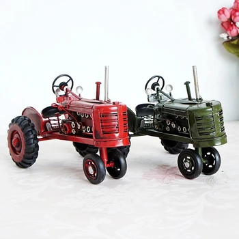 

Cool Metal Home Decoration Accessories Unique 2 Color Tractor Figurine Enfeites Para Casa Decoracao Living Room Tractor Ornament