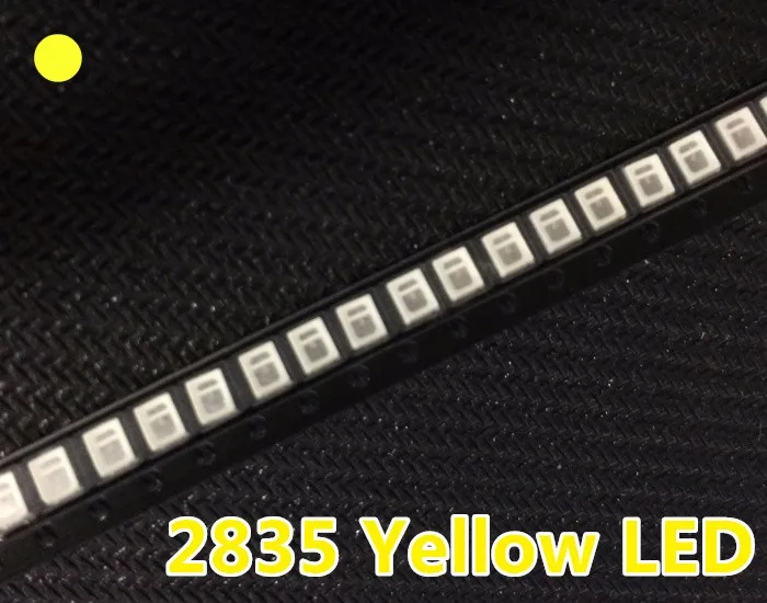 1000 шт./лот СВЕТОДИОД SMD 2835 желтый 0 2 Вт 0-2 6 В PLCC-2-3 5 нм 8 SMD/SMT в 8*3528*2835 мм 60 мА светодиод