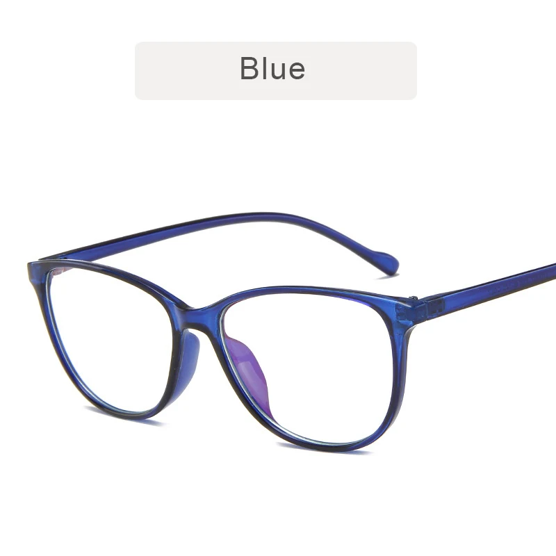 KOTTDO Новая мода женские оправа для очков в стиле кошачьи глаза студенческие круглые очки оправа Ретро Пластиковые очки оправа для мужчин - Цвет оправы: blue
