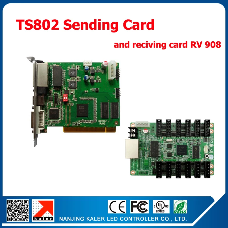 

Linsn TS802 sending card full color live show controller system +1pcs RV908 reciving card video display control card video wall
