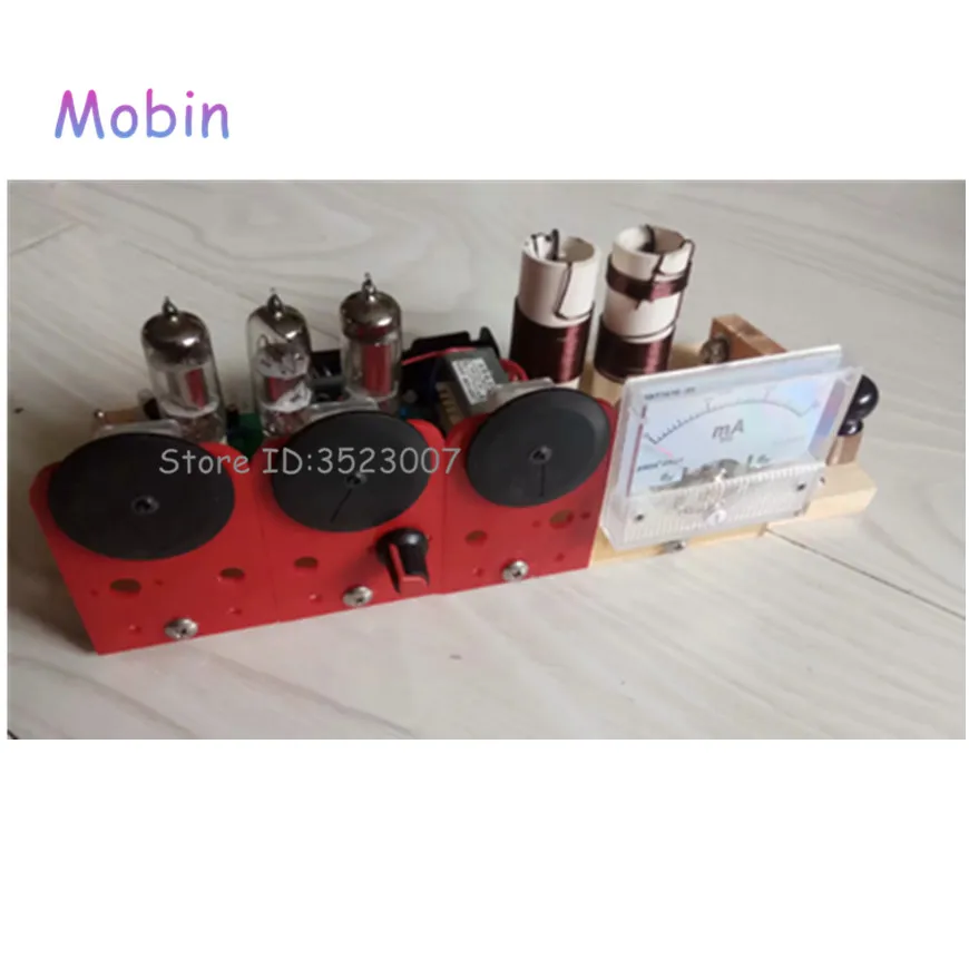 

1PCS/LOT Electronic tube three lamp QRP station electronic tube radio transceiver 7.023 7.050 kits dual purpose Free shipping