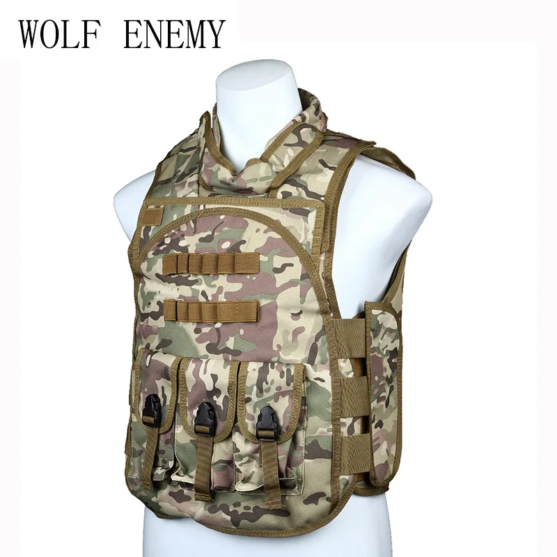 SWAT Tactical Military Army Airsoft Outdoor Camouflage Paintball Combat Assault Vest BK/DE/multicam