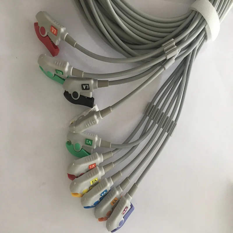 compativel para nihon kohden ecg ekg cabo 04
