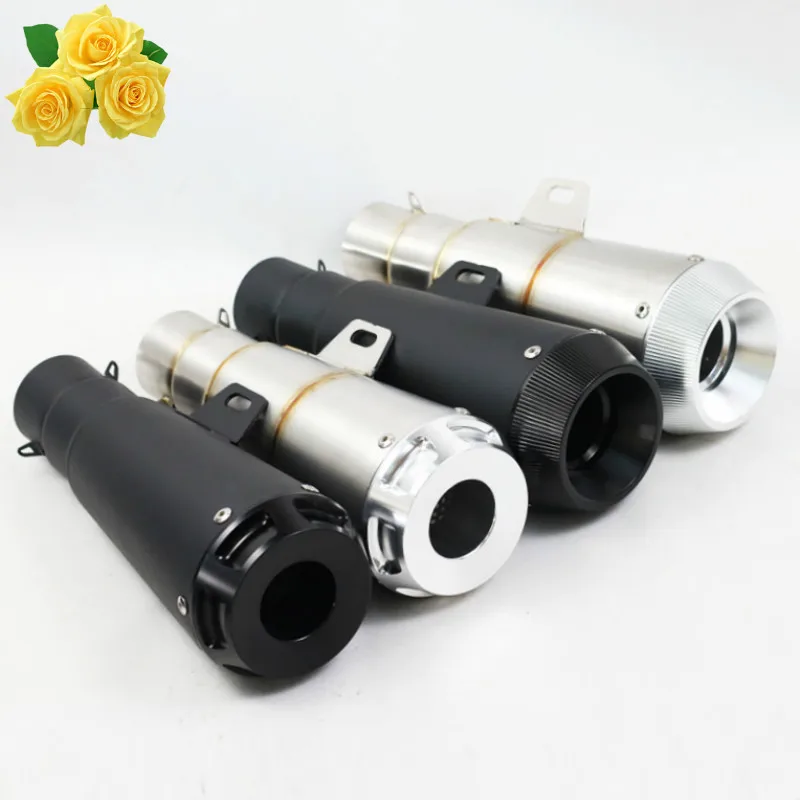 

Newest 51mm Inlet CNC Motocross Pipe Universal Motorcycle Exhaust Modified Muffler FOR YAMAHA FZ6 MT09 MT07 Tmax500 ER6N CB400