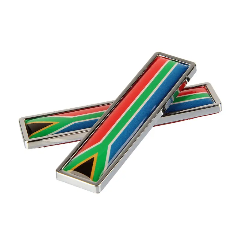 Car styling South Africa flag car stickers metal emblem decal fit for Mercedes Audi Bmw Ford