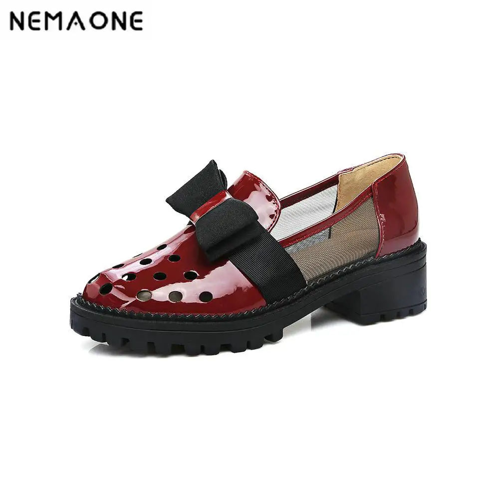

Plus size 34-43 2018 Candy Women Pumps Thick High Heels Shoes casual Shoes Woman