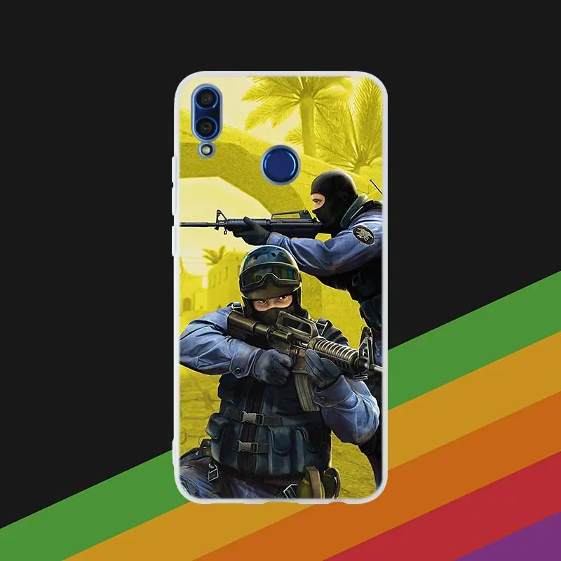 Silicone Cover Phone Case Counter Strike cs go Game For Huawei Honor 10i 20 Pro 9X Lite 8a 8x max 8c 7x 7a pro 6x V20 Paly Soft - Color: Phone Case 3