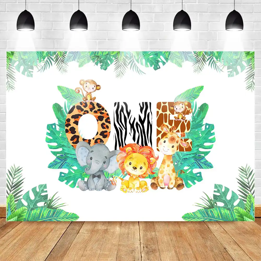 Jungle Theme Background 1st Birthday Backdrop Safari Jungle Theme Background 1st Birthday Backdrop Safari