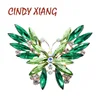 Rhinestone Butterfly Brooch