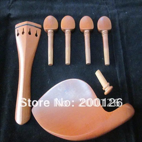 

Size 3/4 Wood color Violin parts Violin Chin Rest,End Pin,Tail piece,4 Tegs