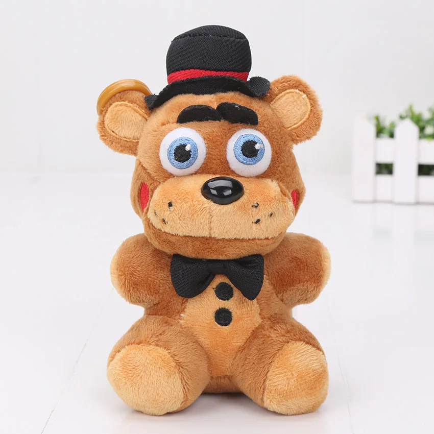 14 см 5,5 дюйма Five Nights At Freddy 4 FNAF плюшевые игрушки Freddy Fazbear Mangle Бонни и Чика foxy игрушки плюшевые подвески, брелоки куклы - Цвет: toy freddy 14cm