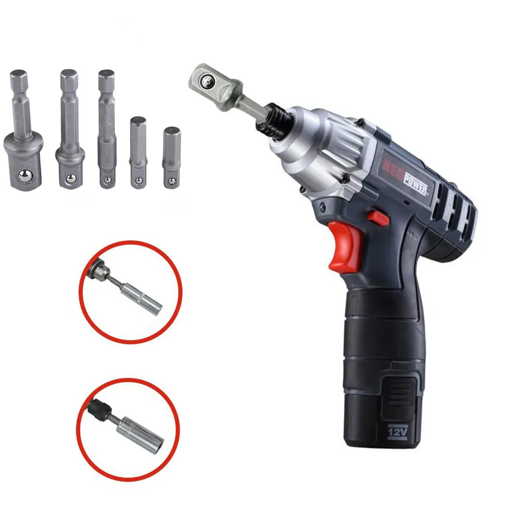 Buy Hex Shank Drive Power Drill Bit Wrench Sleeve Extension Socket Driver