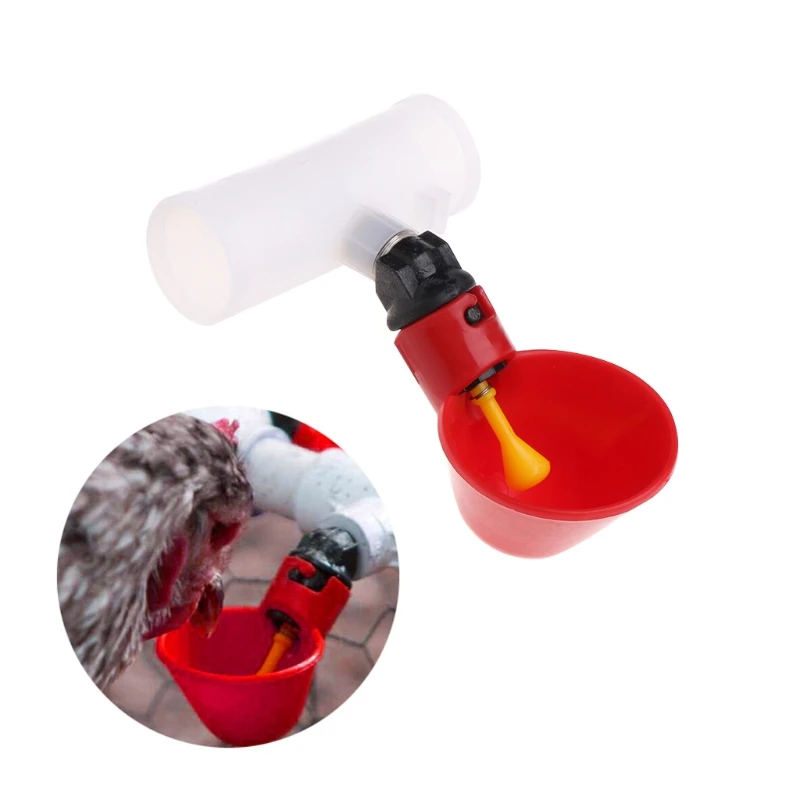 

Poultry Automatic Water Drinking Cup/Tube Plastic Drinker Chicken Bird Feeder