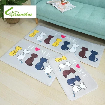 

Cartoon Doormat Floor Mat Anti-slip Water Absorption Carpet Kitchen Mats Light Thin Flannel Toilet Tapete Rug Porch Doormat