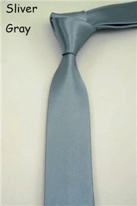Мужские модные однотонные глянцевые галстуки, ширина 5 см., цвет: черный, красный, синий,, 1 шт./ набор - Цвет: Sliver Gray